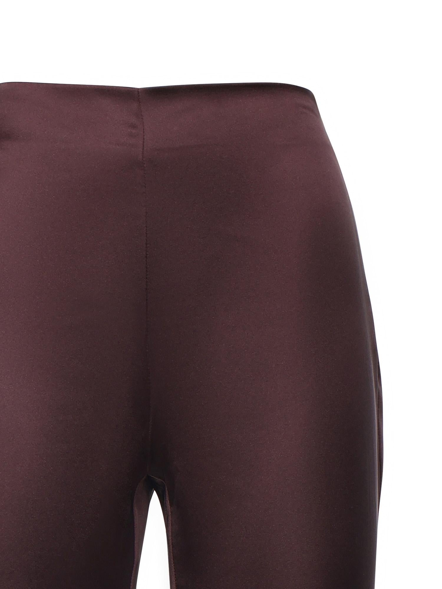 Pantaloni svasati in satin 106434 A361R57 PINKO 