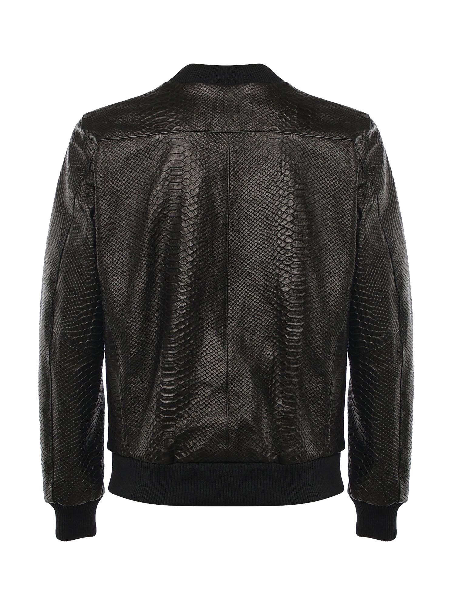 Bomber Good Fellas in pelle GOODFELLAS PITONENERO GIULIANO GALIANO 