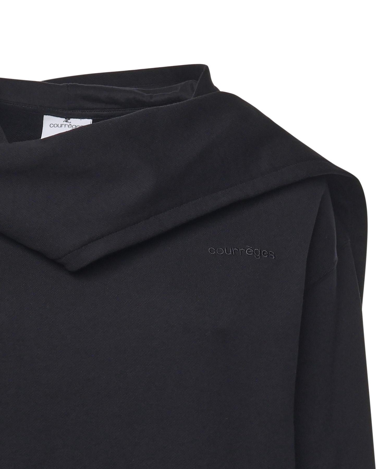 Felpa con cappuccio e sciarpa 325JH0047JS0234 9999 COURREGES 