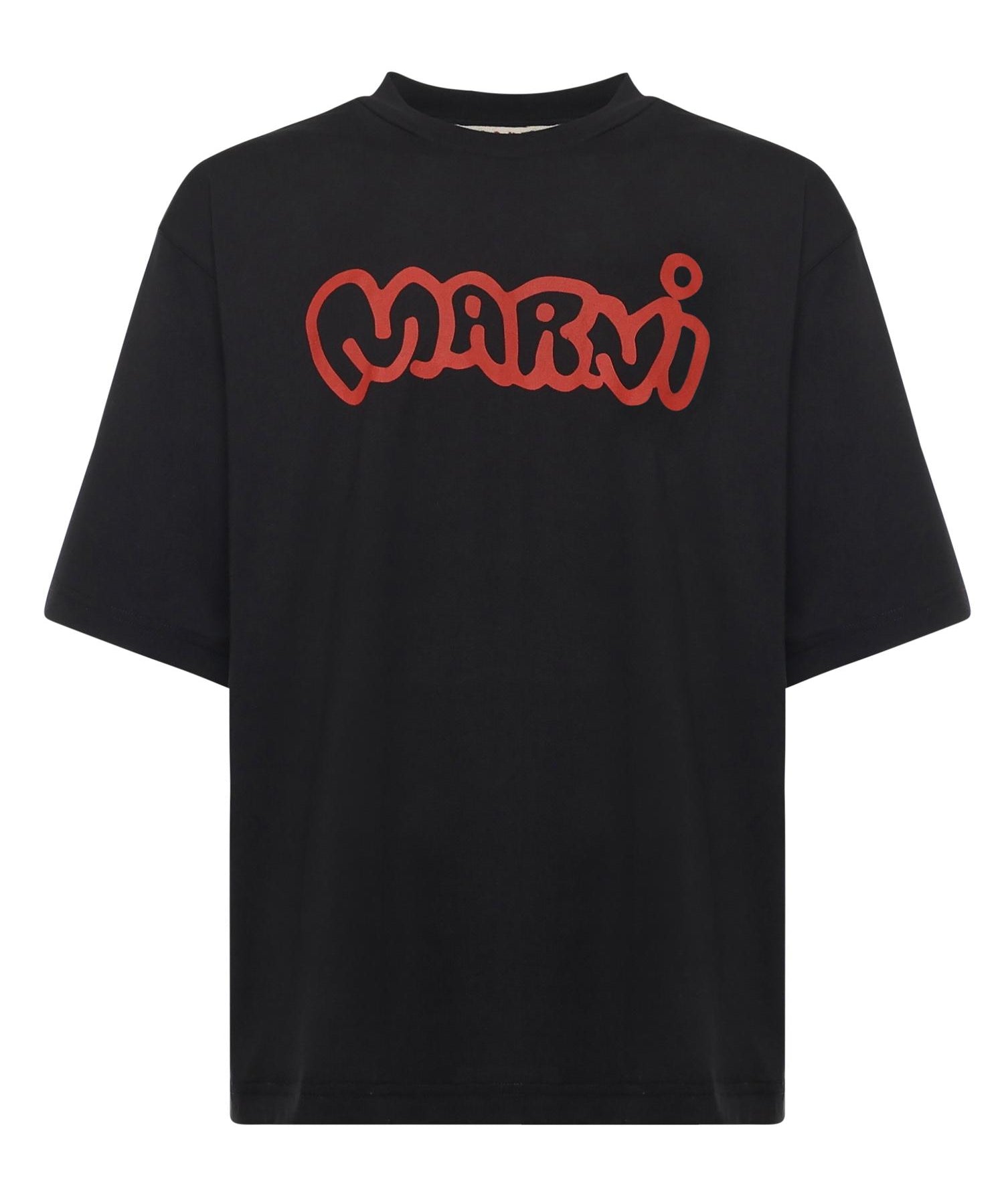 T-shirt in cotone con logo HUMU0223WP USCY53LON99 MARNI 