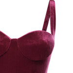 Abito bustier in jersey di velluto 794452 TKQ225061 BALENCIAGA 