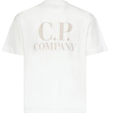 T-shirt in jersey di cotone con logo 20CMTS086A 005100W103 C.P. COMPANY 