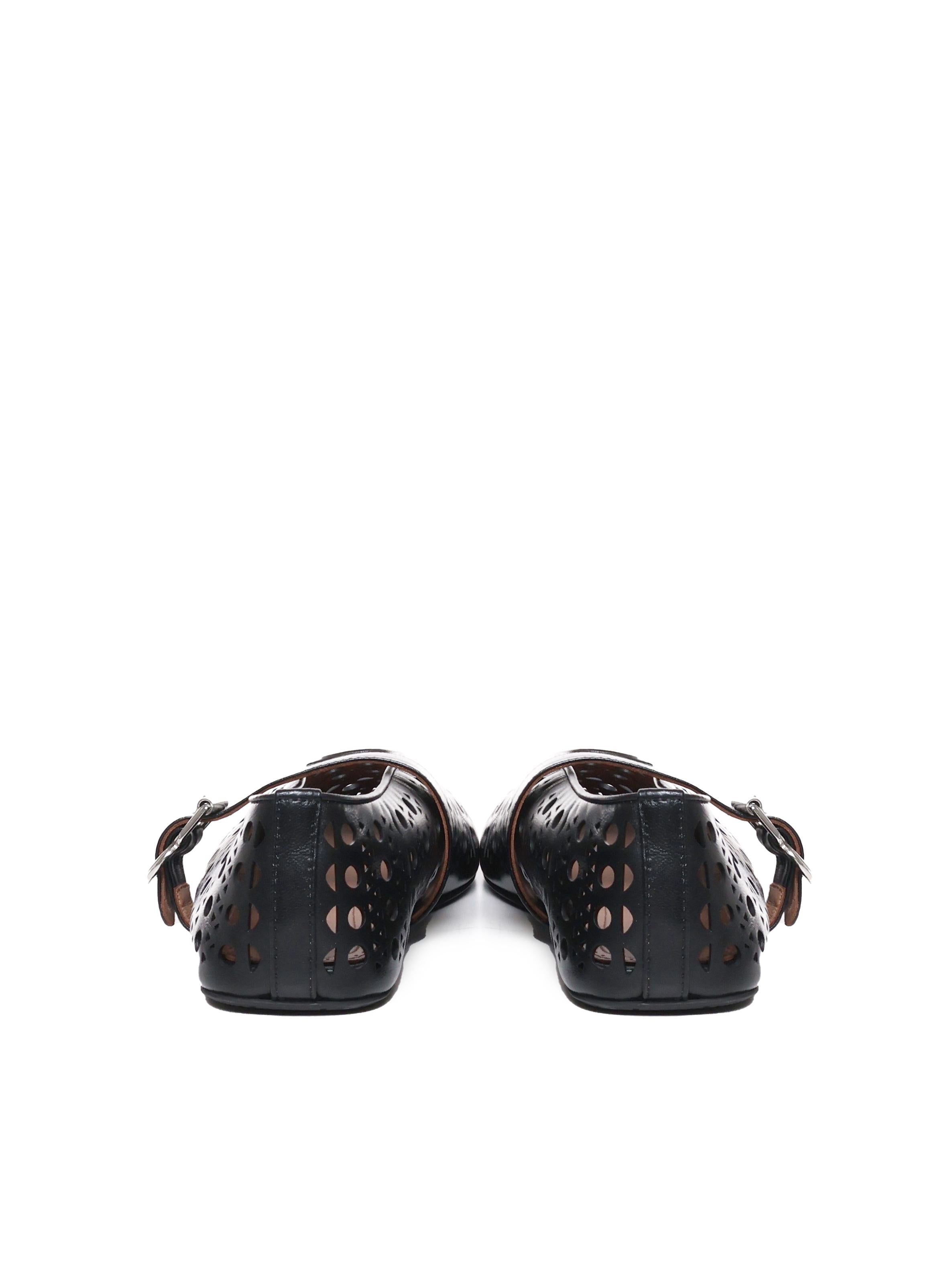 Ballerine in pelle di capra Vienne AA3A029CK216 999 ALAIA 