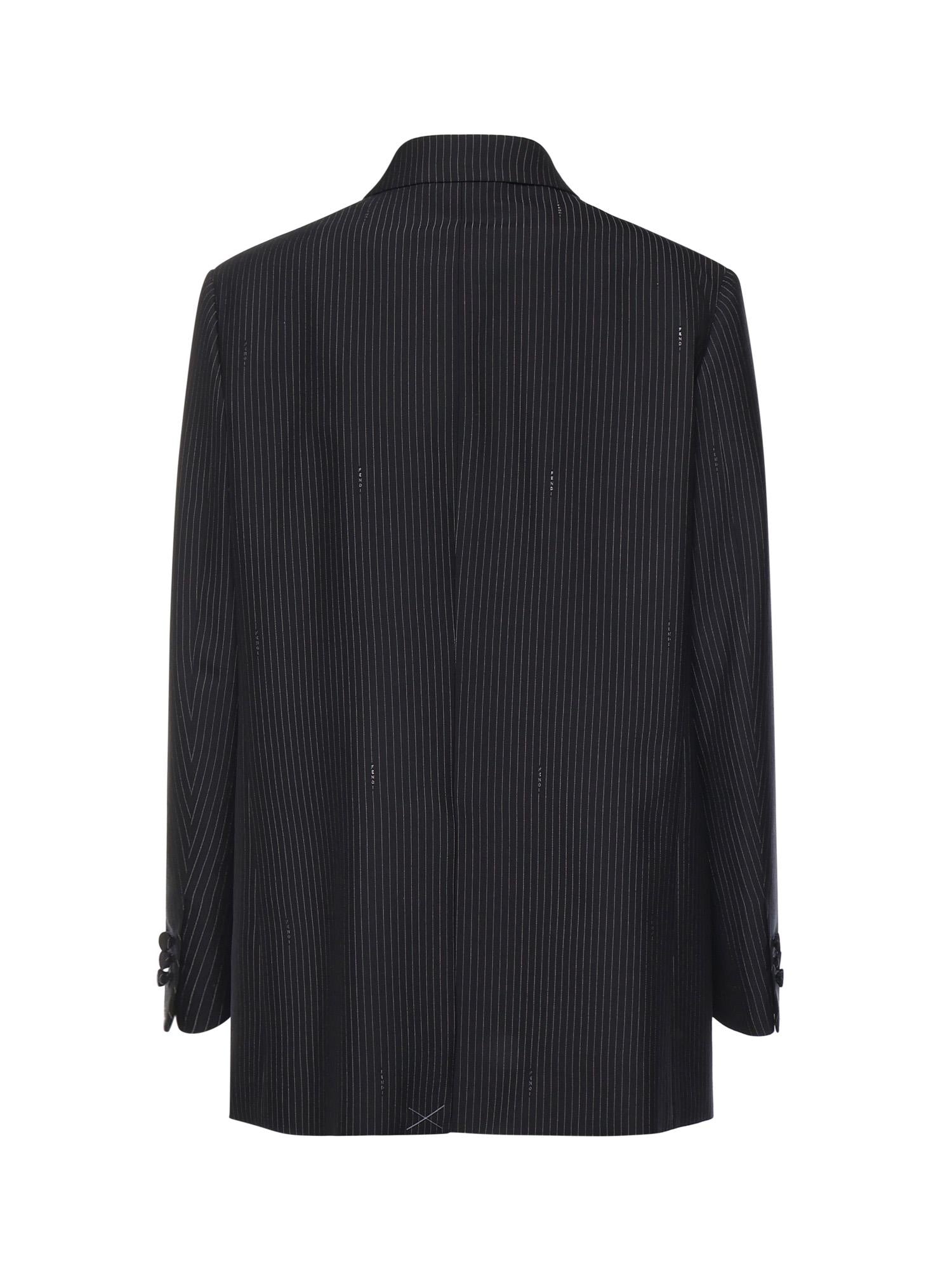 Blazer in lana gessata FJ7685 AW7IF0QG3 FENDI 