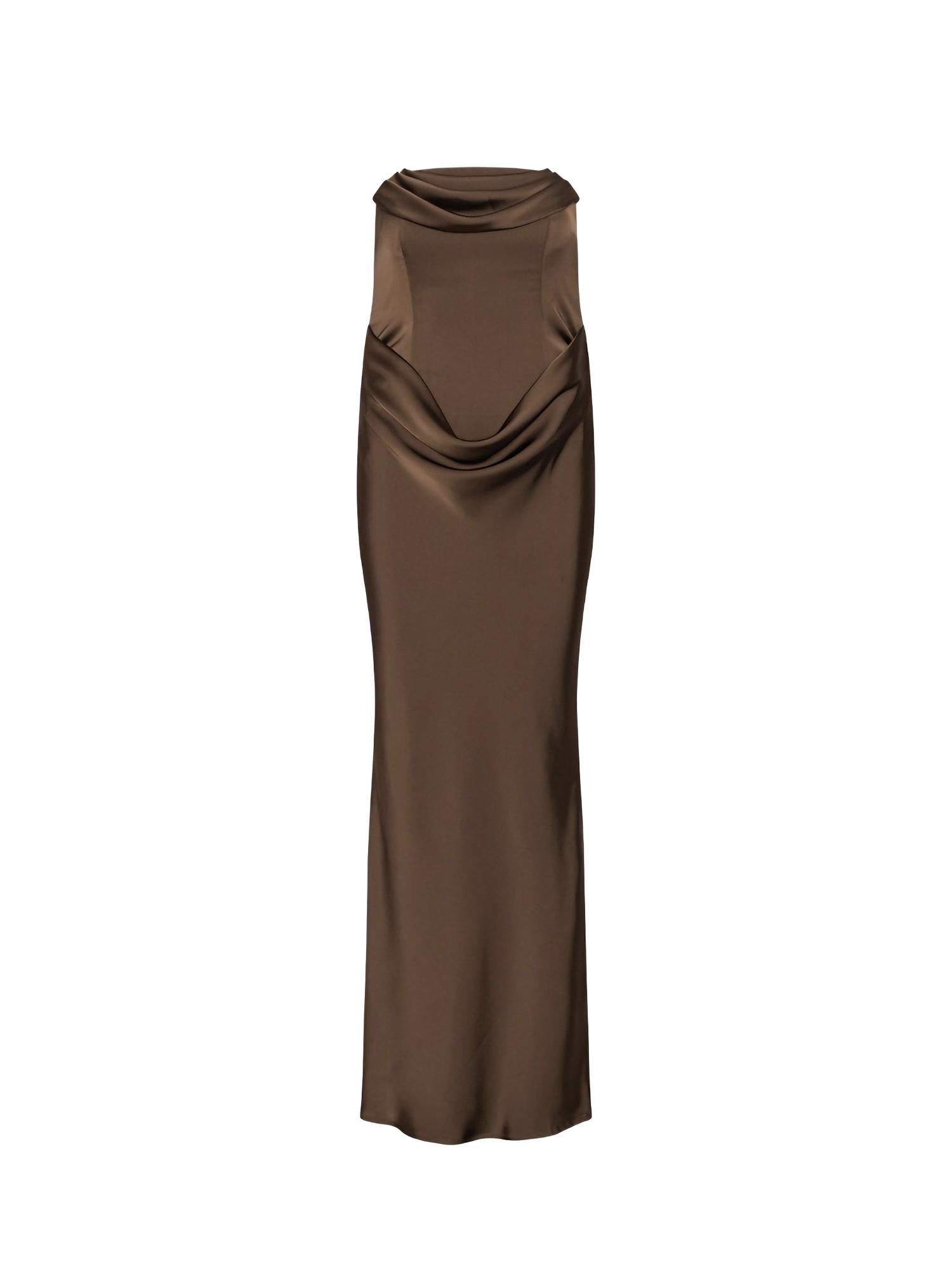 Abito bustier in raso 116336 2910 ROTATE 