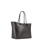 Borsa shopping in pelle con logo 73BP9VT01 LOLLI POPPOP BLACK V° 73 