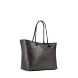 Borsa shopping in pelle con logo 73BP9VT01 LOLLI POPPOP BLACK V° 73 