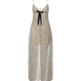 Abito Clara con cristalli CD3957 SILVER FOR LOVE & LEMONS 