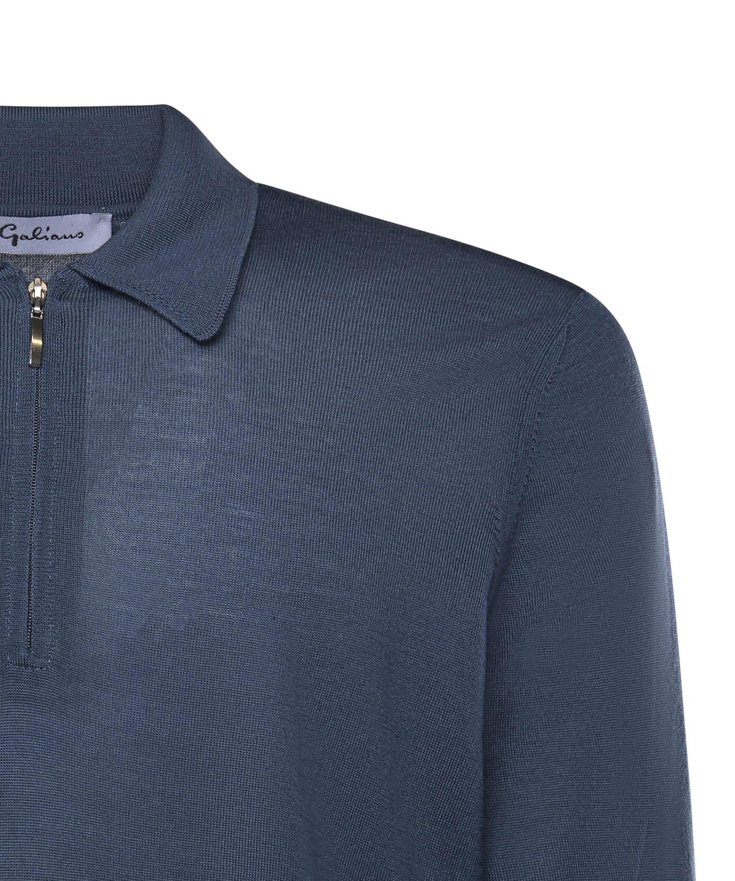 Maglia in lana con colletto polo 14789 43137587 GALIANO 