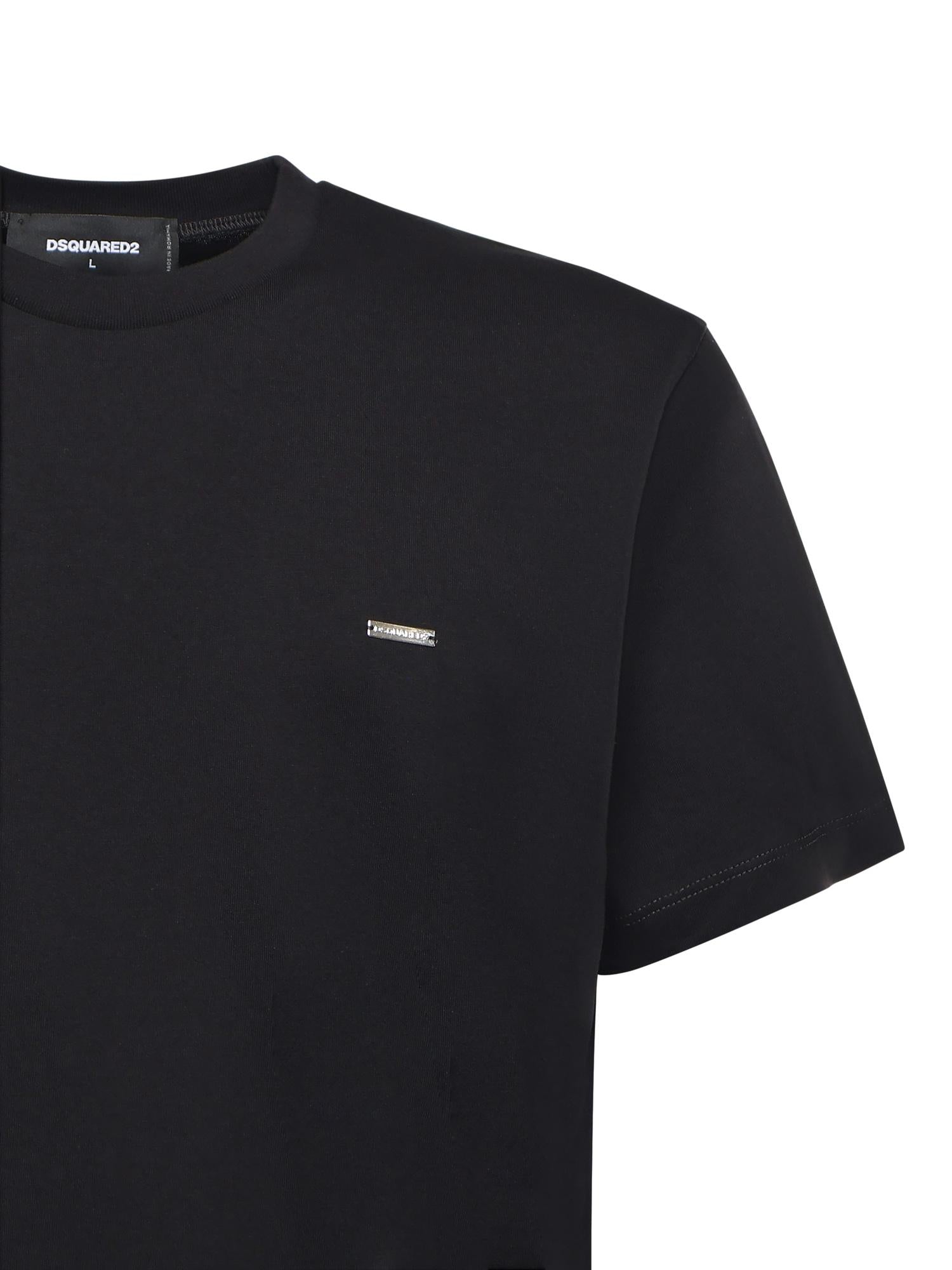 T-shirt con logo in cotone S74GD1253 D20020900 DSQUARED2 