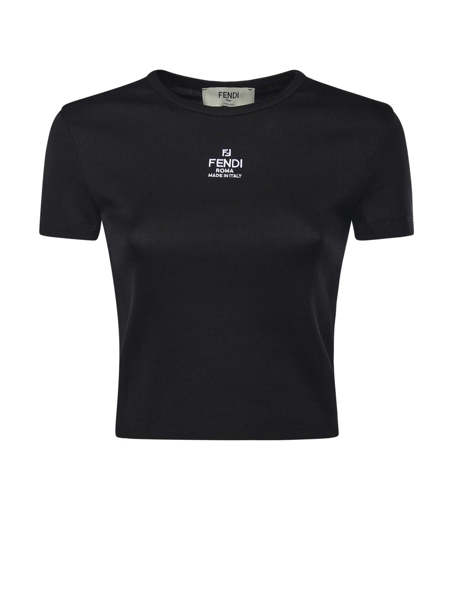 Top cropped in cotone FS8110 ANQMF0GME FENDI 