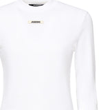T-shirt in gros grain 24ETSW00155AJ00124 100 JACQUEMUS 