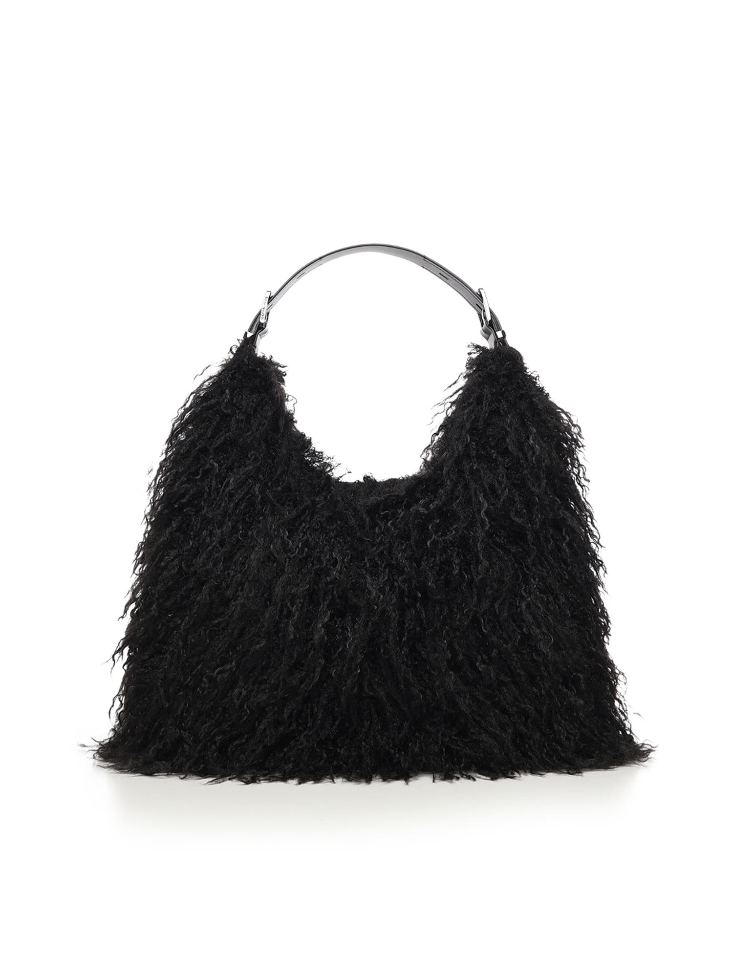Borsa a spalla Nolita in shearling 30F5UY5H7F 001 MICHAEL MICHAEL KORS 