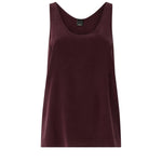 Top a canotta in seta sand wash 104670 A2T7RR7 PINKO 