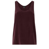Top a canotta in seta sand wash 104670 A2T7RR7 PINKO 