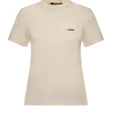 T-shirt in cotone con logo TSW00550AJ00029 131 JACQUEMUS 