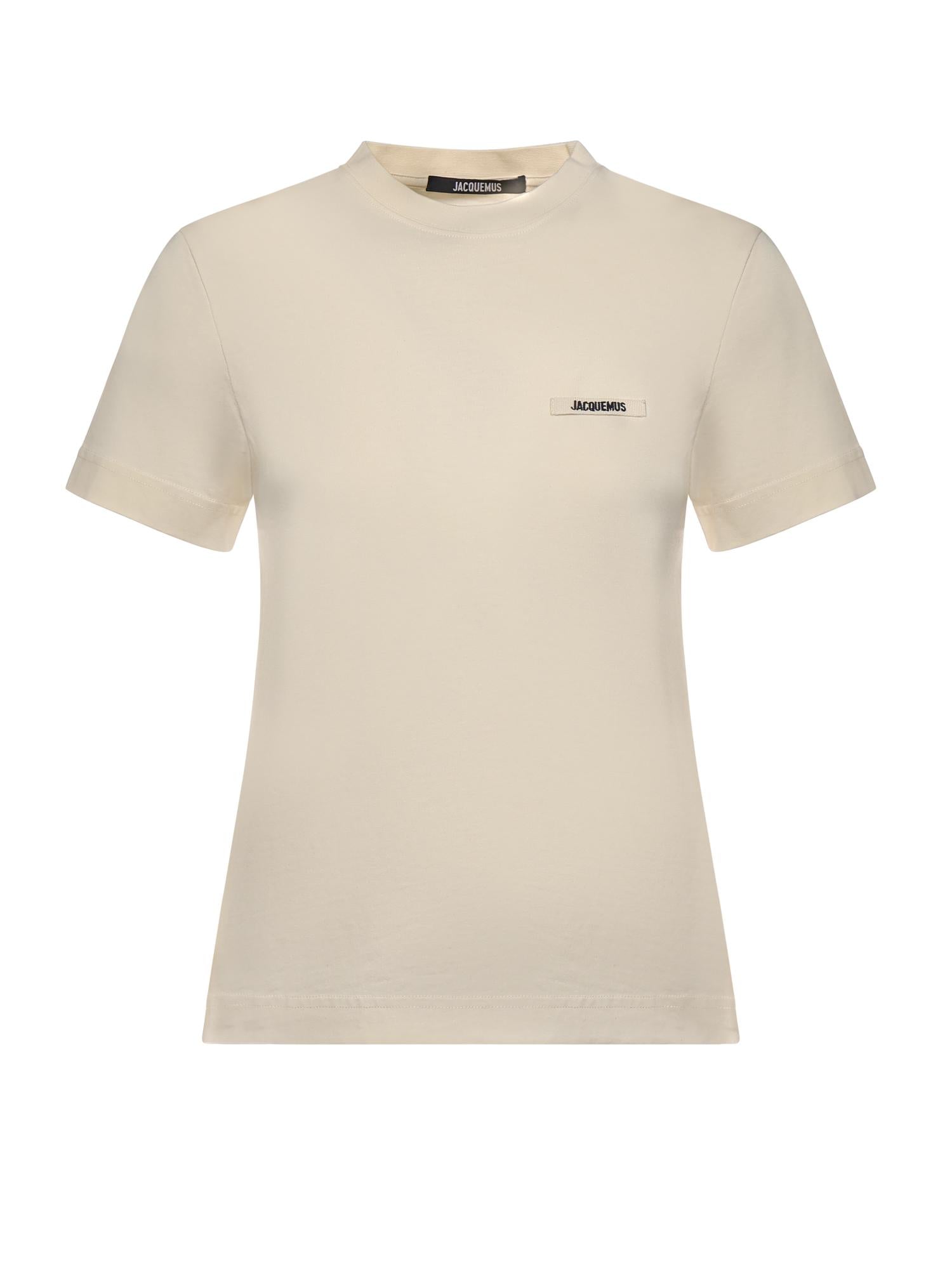 T-shirt in cotone con logo TSW00550AJ00029 131 JACQUEMUS 
