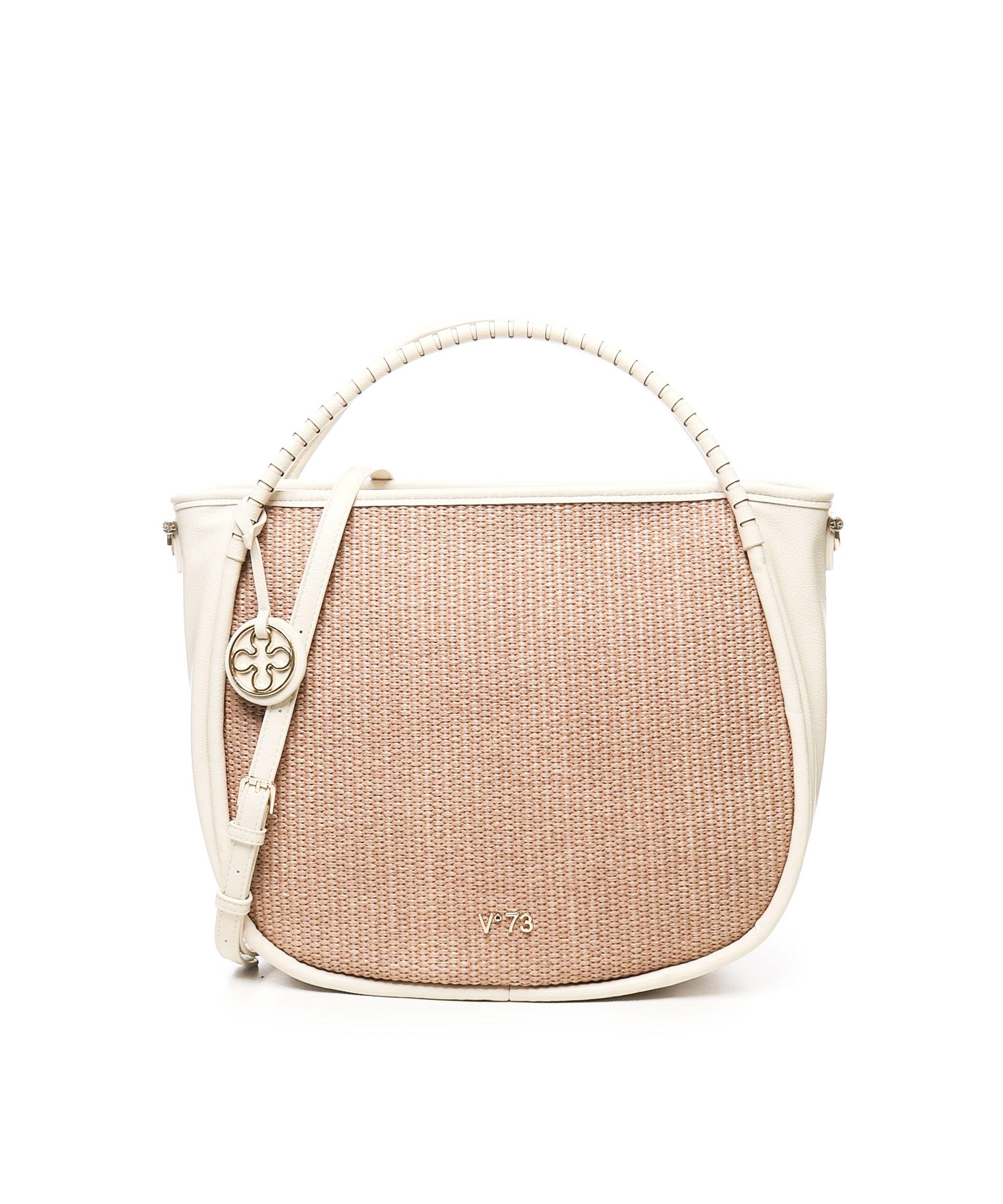 Borsa Flaminia <BR/> 73BS90001 FLAMINIANAT/OFFWHITE V° 73 
