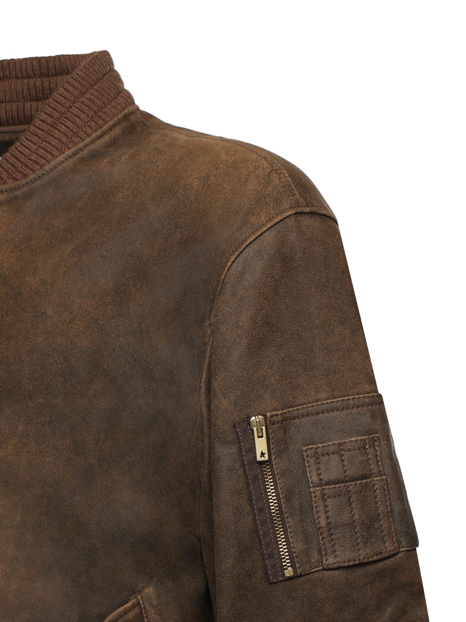 Bomber Orville in pelle GUP02489 P00216855260 GOLDEN GOOSE 