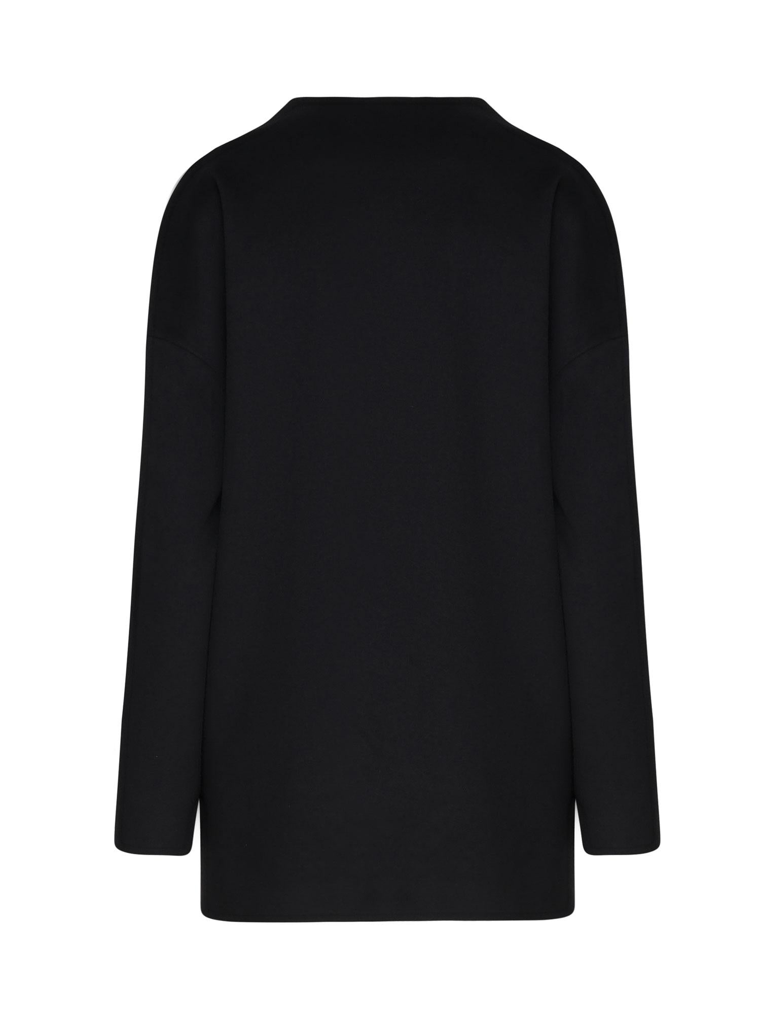 Cappotto con taglio geometrico MMD904 NERO MARIUCCIA Milano 
