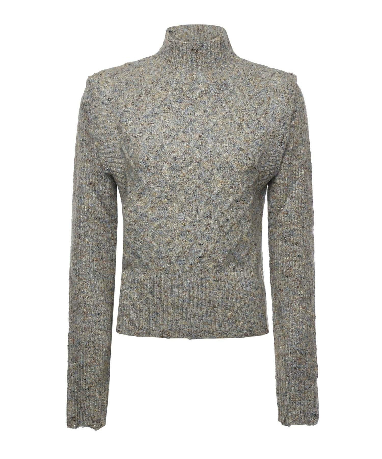 Dolcevita in maglia a trecce<BR/> 105968 A2YBVGC PINKO 