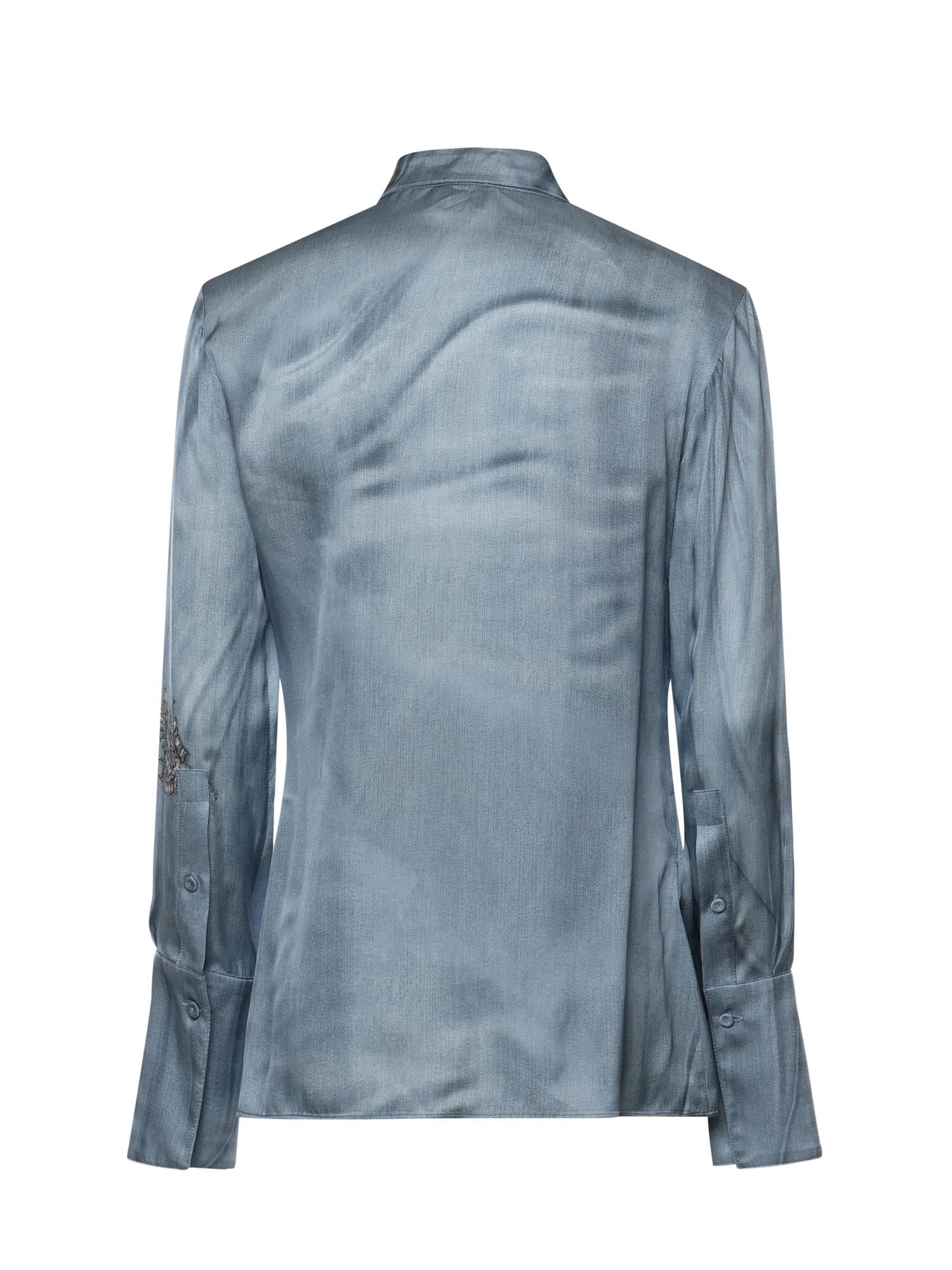 Camicia fluida con stampa gioiello 106211 A37NF15 PINKO 