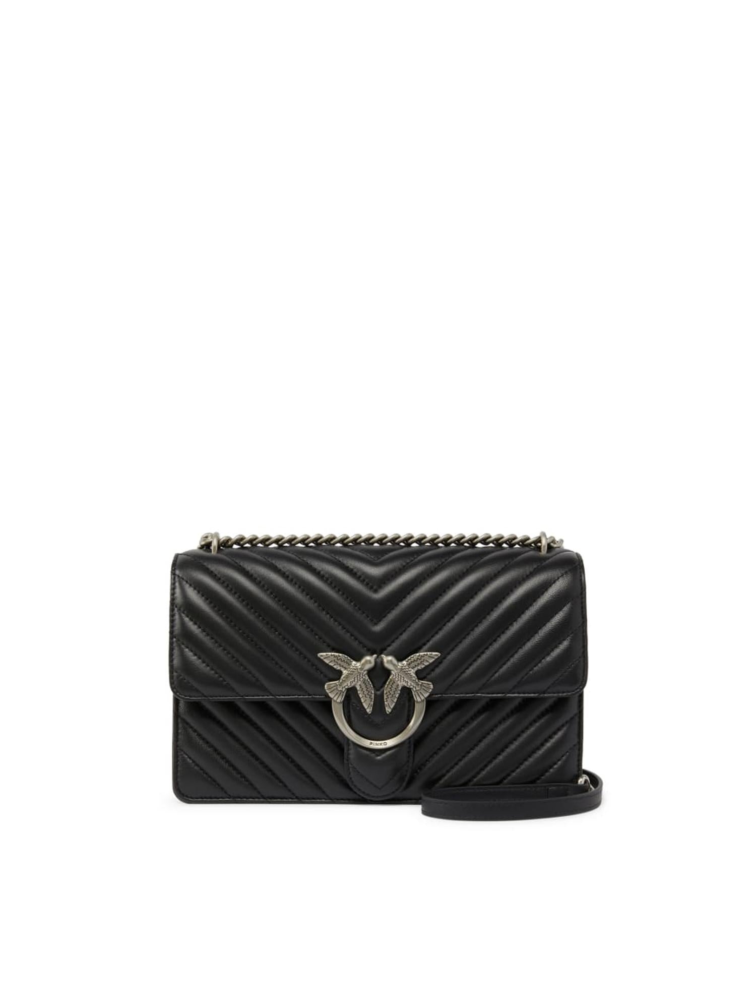 Borsa media a tracolla Love Bag One Chevron 100941 A0GKZ99O PINKO 