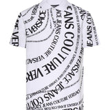 Polo in piqué di cotone con stampa 80GAG6R0 JS556L02 VERSACE JEANS COUTURE 