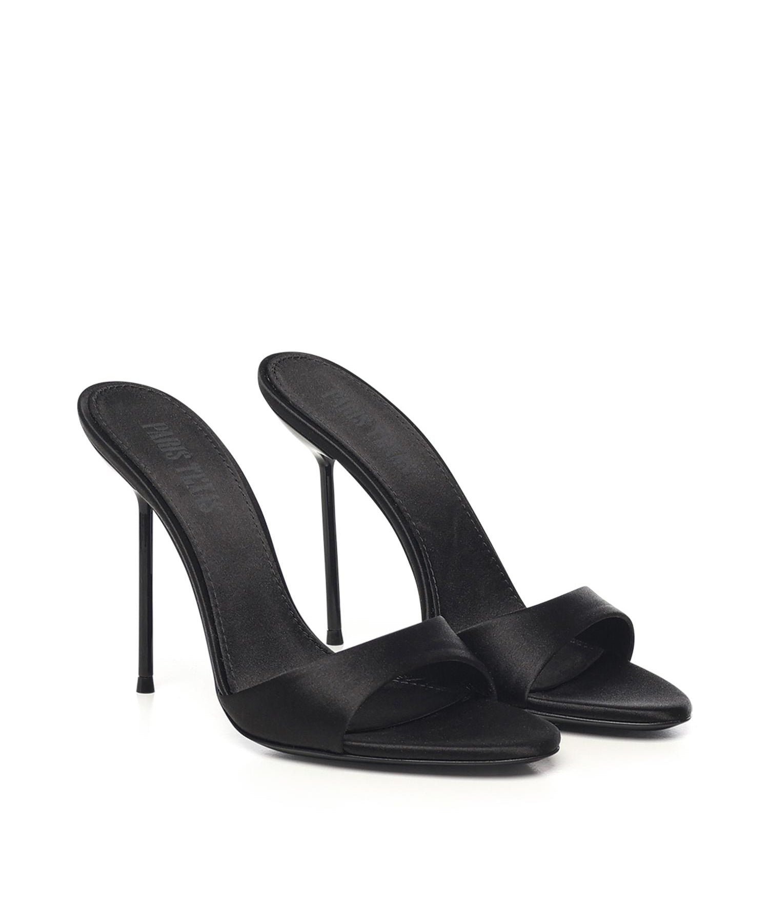 Mules Lidia in raso PX836XTSAT BLACK PARIS TEXAS 