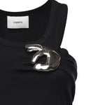 Tank top Emoji in cotone COPT41510 BLACK COPERNI 