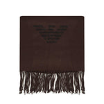 Sciarpa con frange e stampa aquila 625214 CC31800053 EMPORIO ARMANI 