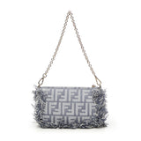 Pouch Baguette FF Jacquard 8BS073 AUT4F1SXQ FENDI 