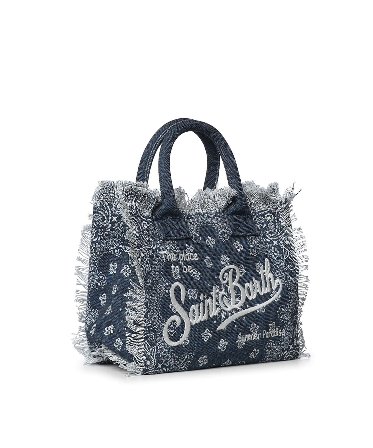 Borsa Colette in canvas con stampa bandana COL0001 09488L MC2 SAINT BARTH 