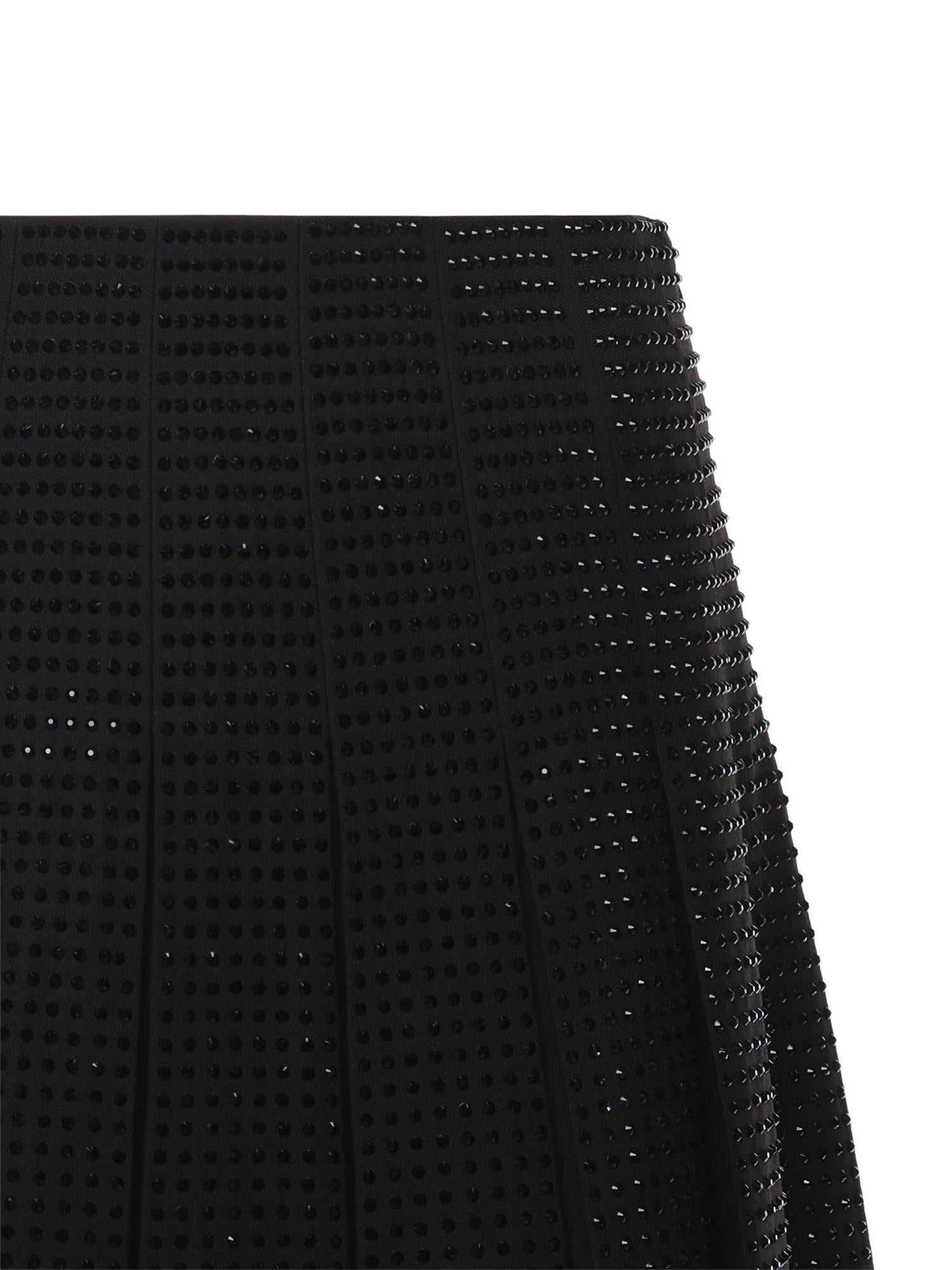 Minigonna con strass 105926 A287Z99 PINKO 
