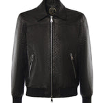 Bomber GoodFellas in pelle MIAMI VICE PITONENERO GIULIANO GALIANO 