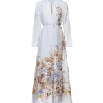 Maxi abito Coco in seta 4580DSS254 PWBLMLFL ZIMMERMANN 