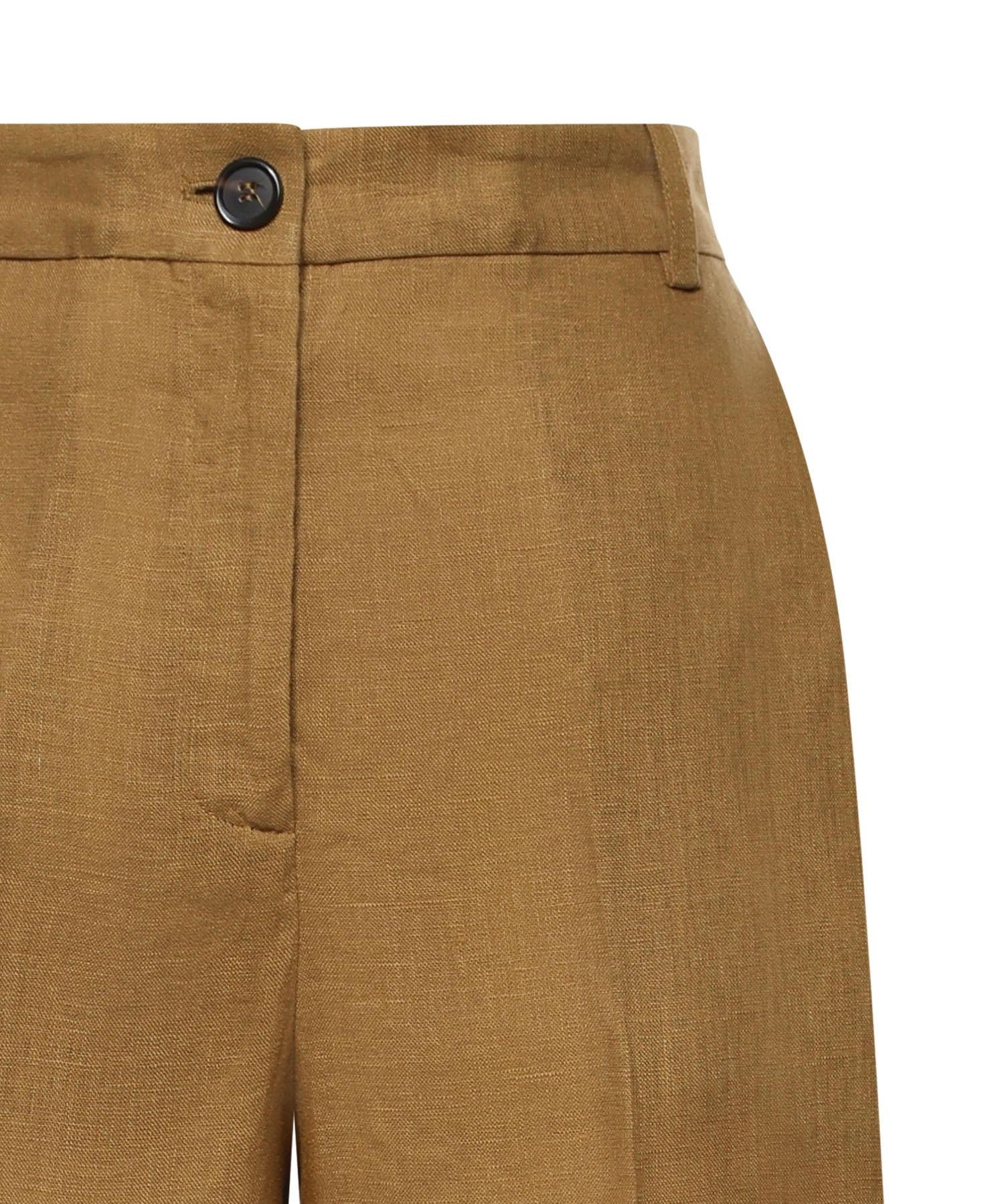 Bermuda in lino con piega stirata 106870 A3E3L25 PINKO 