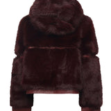 Pelliccia penny con cappuccio 73C19EX02 PENNYRUBINO V° 73 