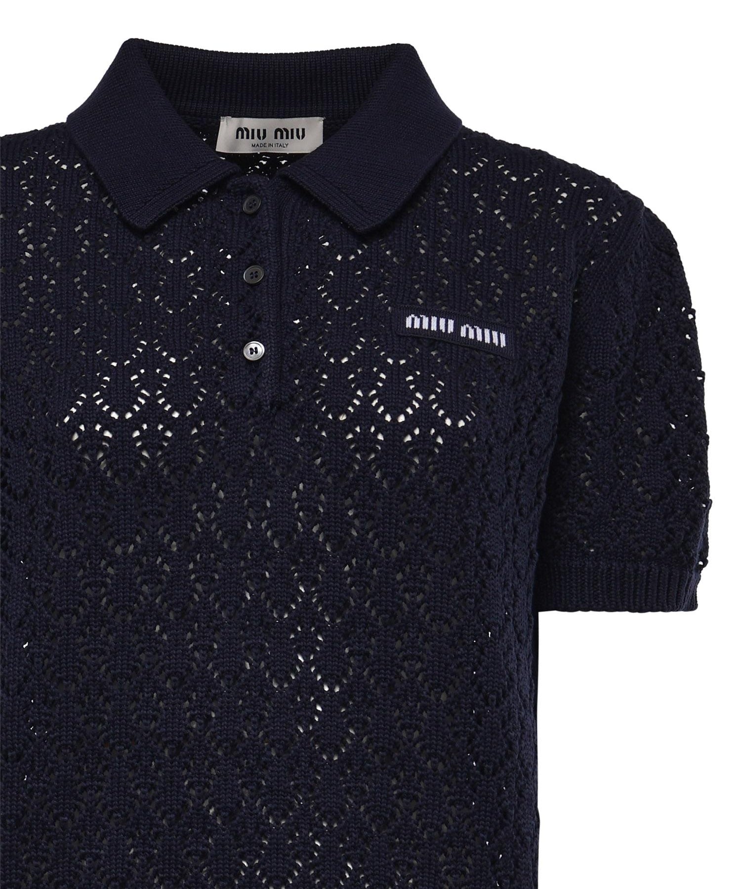 Polo in cotone MML06V 191AF0008 MIU MIU 