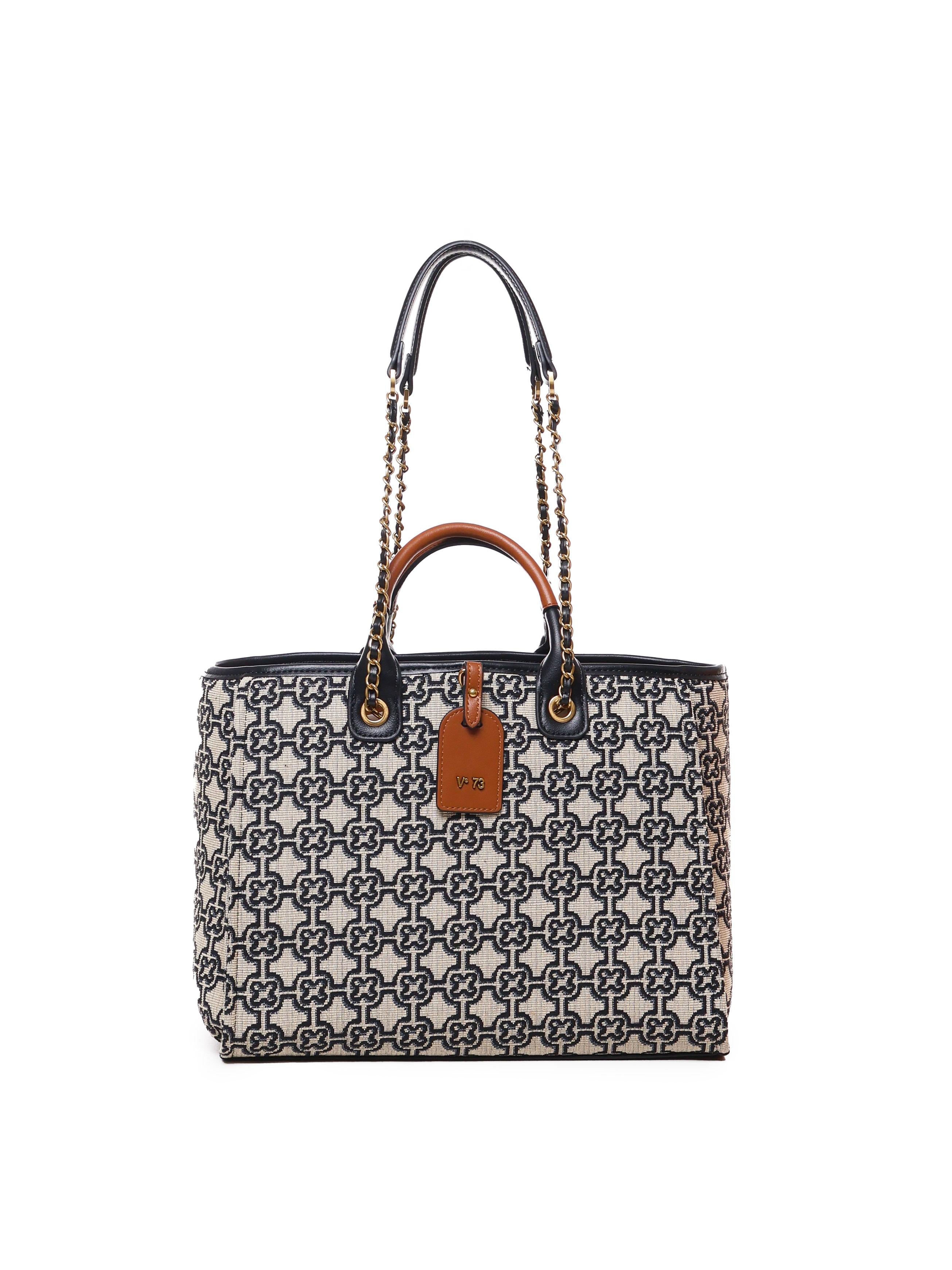 Borsa shopping Harriet<BR/> 73BS8G201 HARRIETNATUR/MULTICOLOR V° 73 