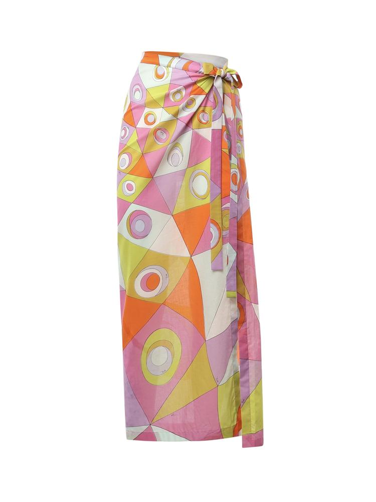 Gonna pareo in cotone con stampa Occhi 6HPD51 6H724051 PUCCI 