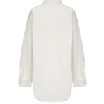 Camicia Classica in popeline di seta e organza di cotone 872318 TUM189000 BALENCIAGA 