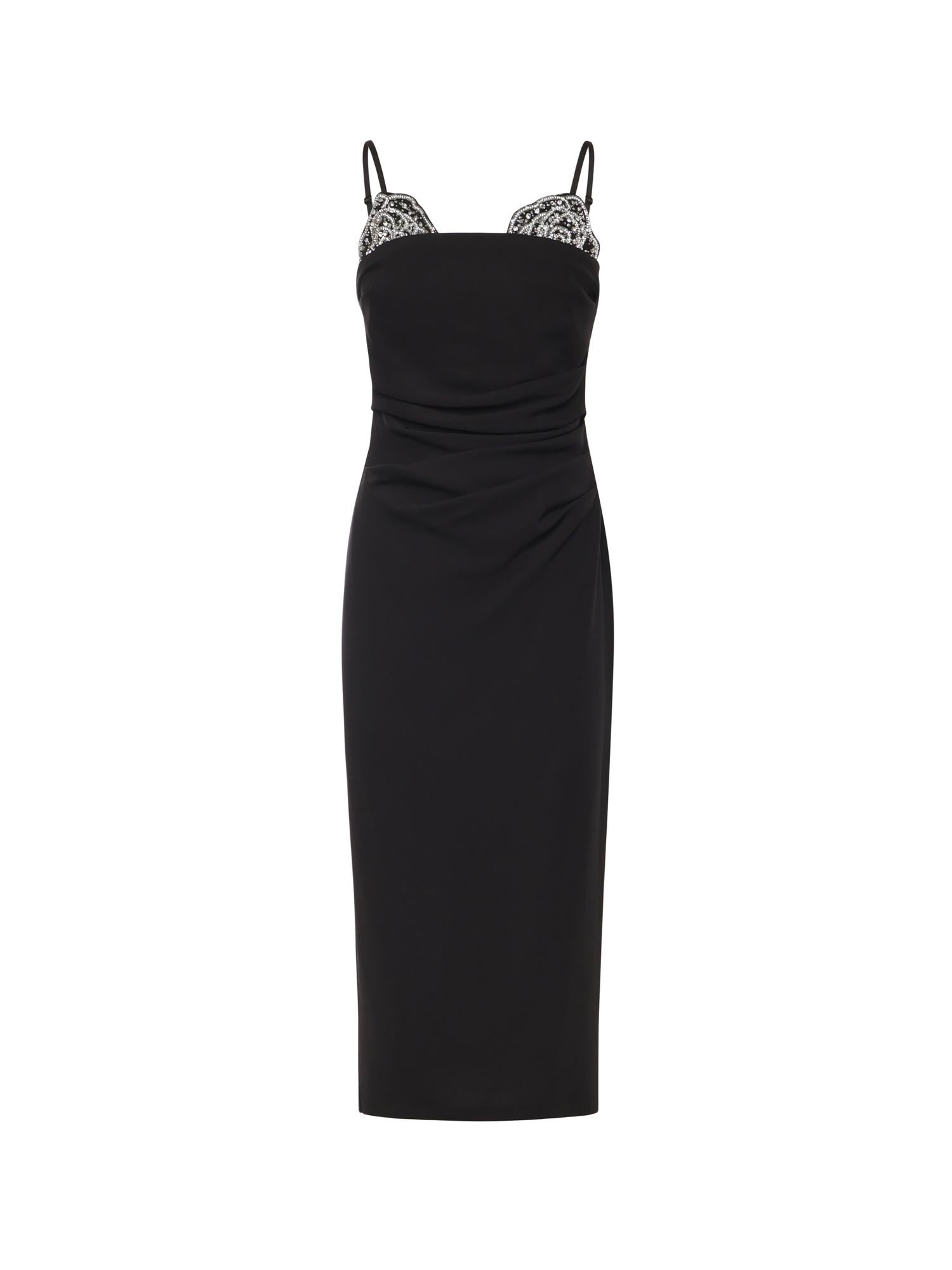 Abito midi con ricamo gioiello 106637 A31PZ99 PINKO 