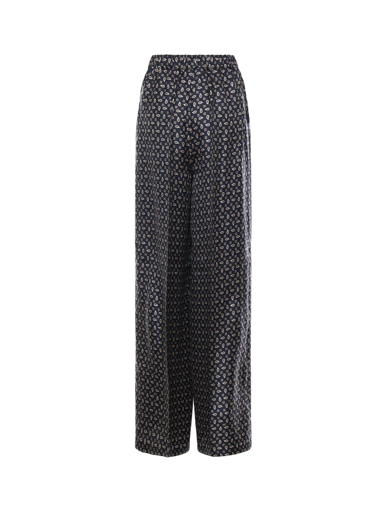 Pantalone in seta stampata 2611131131600 001 MAX MARA 