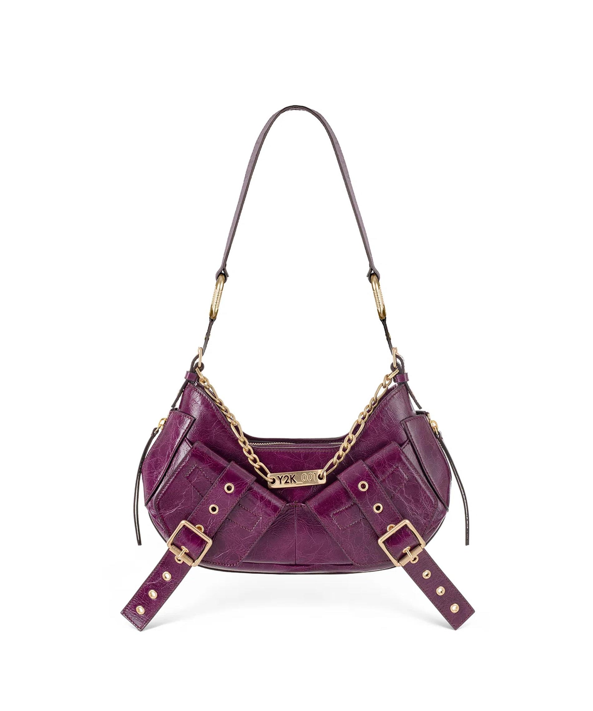 Borsa a spalla Y2K.001<BR/> FBBP70001WSH -UVA/ORO BIASIA 