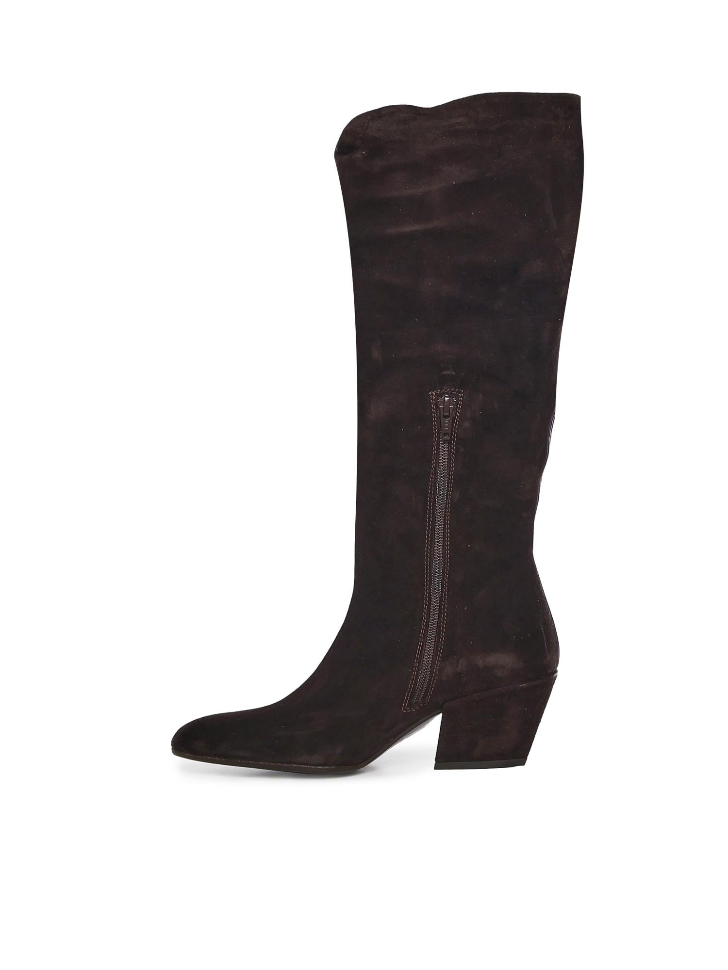 Stivali in camoscio C46 FONDENTE UAU 