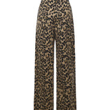 Jeans in jacquard con stampa leopardata 114701 795 ROTATE 