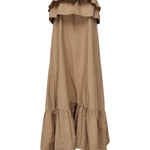 Abito arricciato in serge di cotone 818380 YZ9AN2560 SAINT LAURENT 