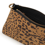 Bustina piccola a tracolla in suede leopardato 104277 A32AM35Q PINKO 