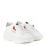 Sneakers Nemesis in nappa con lacci cerati NEMESIS2 PYTHONWHITE GIULIANO GALIANO 